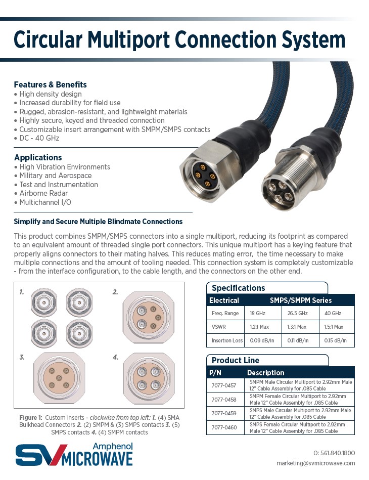5G Extreme Performance Catalog Circular Multiport Connection System Application Note